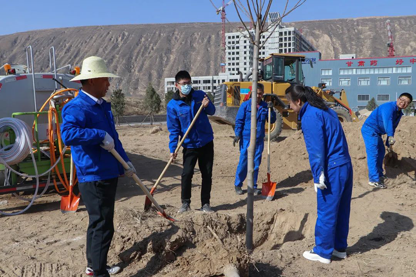 【“三抓三促”进行时】“植初心、种未来、栽种希望，与必一运动共成长”——必一运动组织开展植树活动